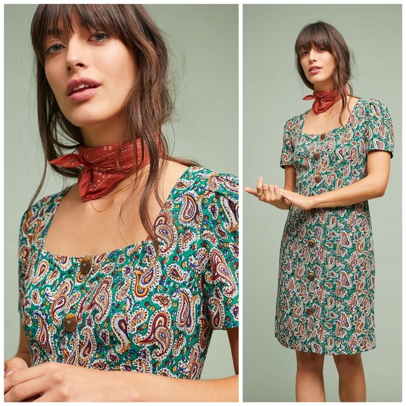 Anthropologie Dresses & Skirts - NWT, Anthropologie, Maeve 70's Green Shift Dress